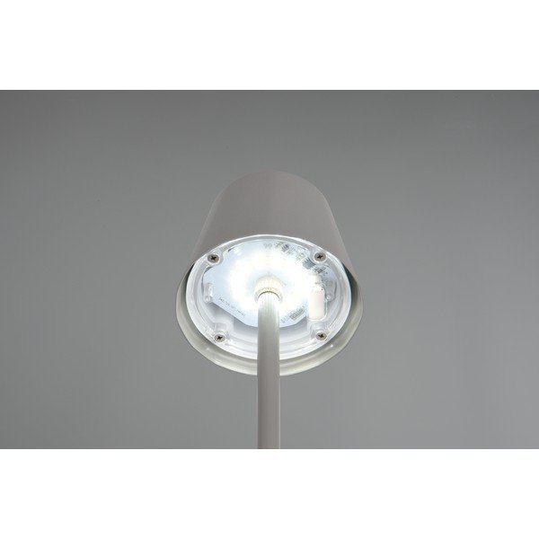 Veioză gri LED cu abajur din metal (înălțime 21 cm) Diaz – Reality-image-3