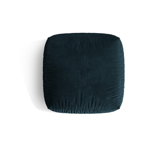 Taburet modular albastru închis cu tapițerie din catifea Martina – Micadoni -image-2