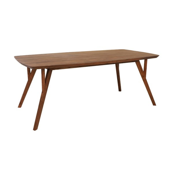 Masă de dining maro cu blat din lemn de acacia 100x220 cm Quenza – Light & Living-image-2