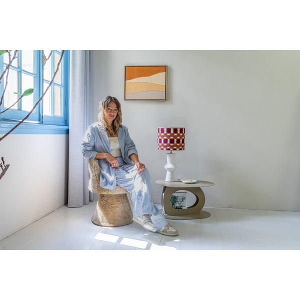 Măsuță de cafea bej din metal 55x66 cm Tonda – Spinder Design-image-2