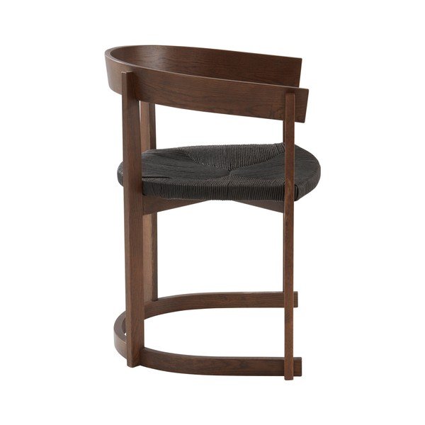 Scaun de dining în culoare naturală închisă cu cotiere din lemn de stejar Kungsholmen – Jotex-image-3