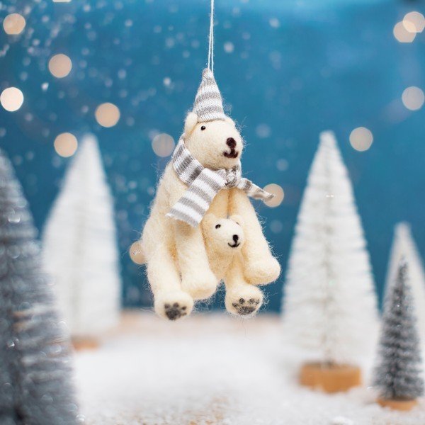 Figurină de Crăciun Polar Bear – Sass & Belle-image-1