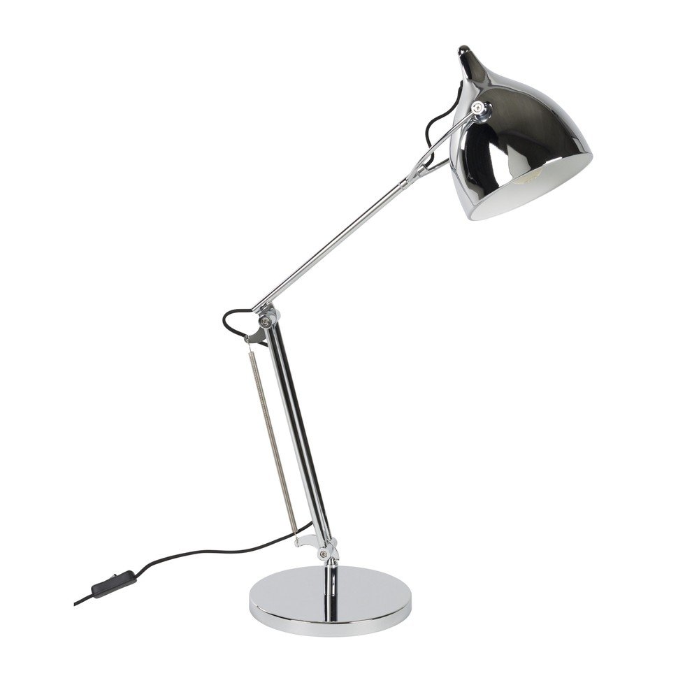 Veioză argintie cu structură flexibilă din metal cu abajur din metal (înălțime 37 cm) Reader – Zuiver