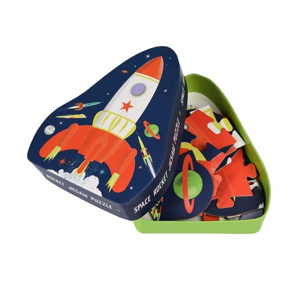 Puzzle (număr de piese 18) Space Age rocket – Rex London-image-3