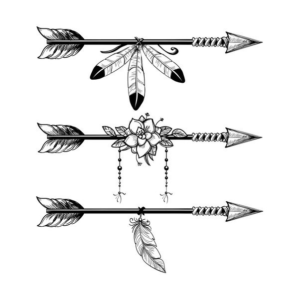 Autocolant Ambiance Boho Arows-image-2