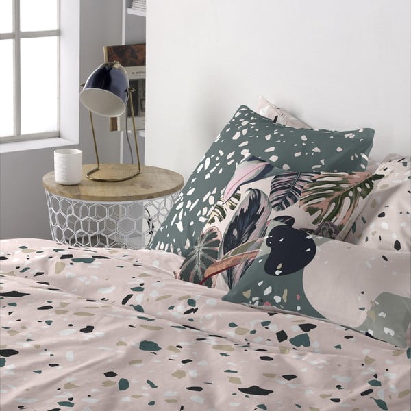 Set 2 fețe de pernă din bumbac Blanc Granite-image-1