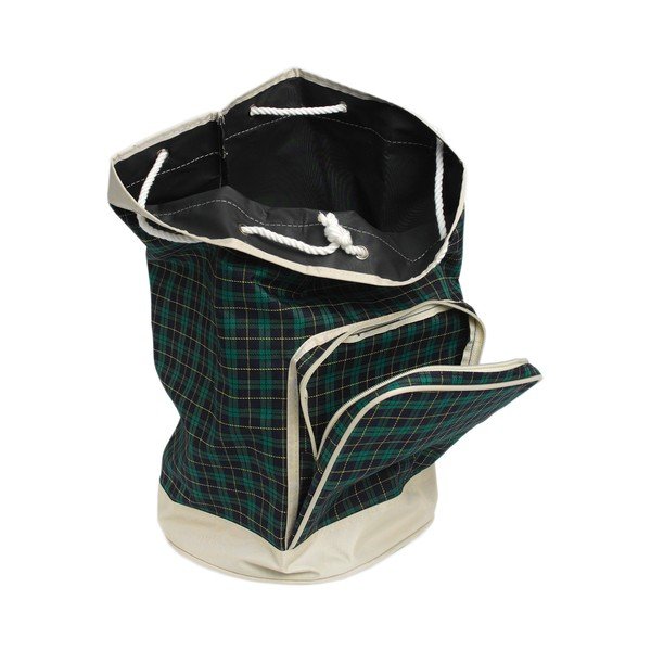 Geantă tartan Rex London Frank, verde-image-3