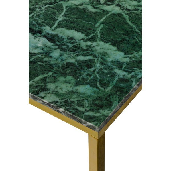 Masă de cafea cu blat din marmură RGE Accent, auriu - verde-image-4