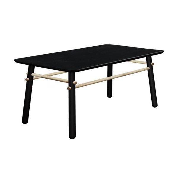 Măsuță de cafea din lemn de pin Karup Stick, negru-image-1