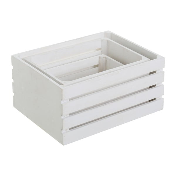 Cutii de depozitare albe 3 buc. 31x23x15 cm – Casa Selección-image-1