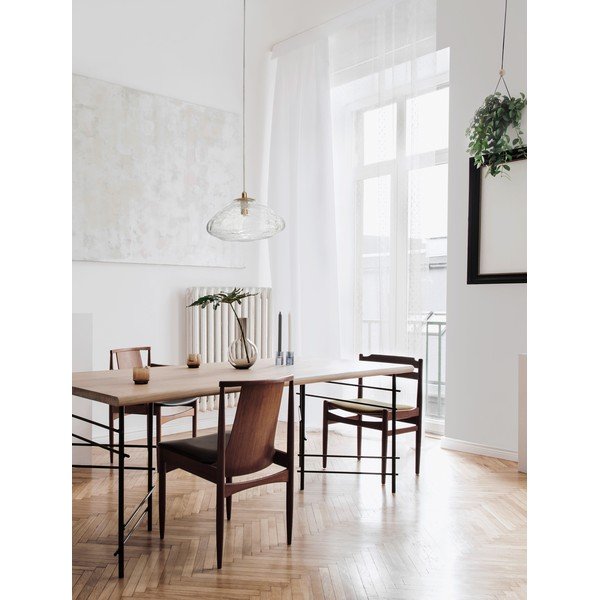 Lustră alămie din sticlă ø 26 cm King – Nova Luce-image-1