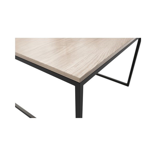 Măsuță de cafea MESONICA Eco, 70 x 45 cm, bej-negru-image-1
