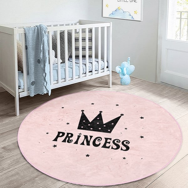 Covor pentru copii roz ø 120 cm Comfort – Mila Home-image-2