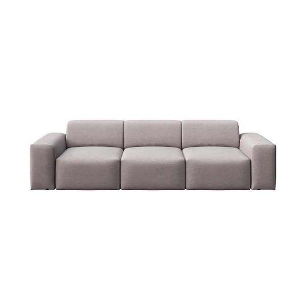 Canapea gri cu tapițerie din catifea 285 cm Villet – Rodier