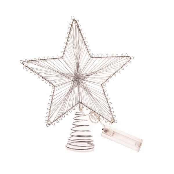 Decorațiune luminoasă argintie cu baterii Startop – Dakls