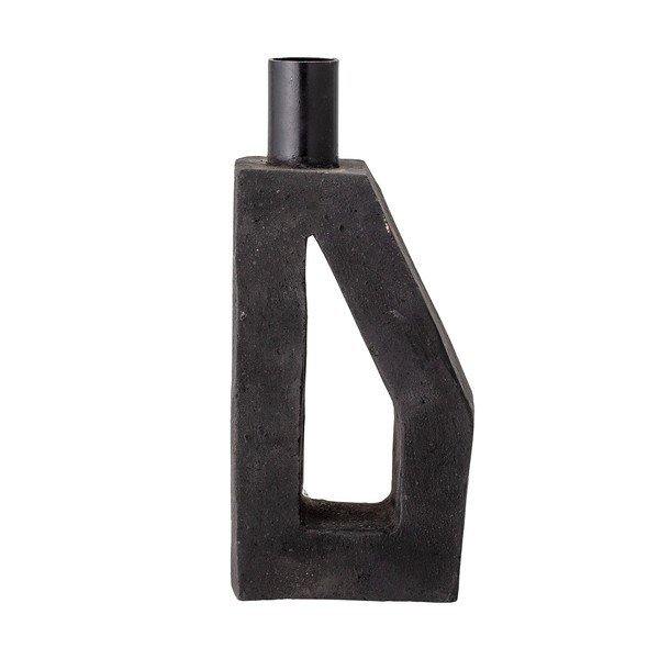 Sfeșnic din teracotă Bloomingville Kes, înălțime 20 cm, negru-image-4