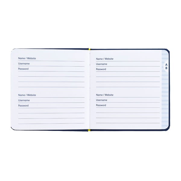 Carnețel pentru parole Busy B Organised, albastru-image-2