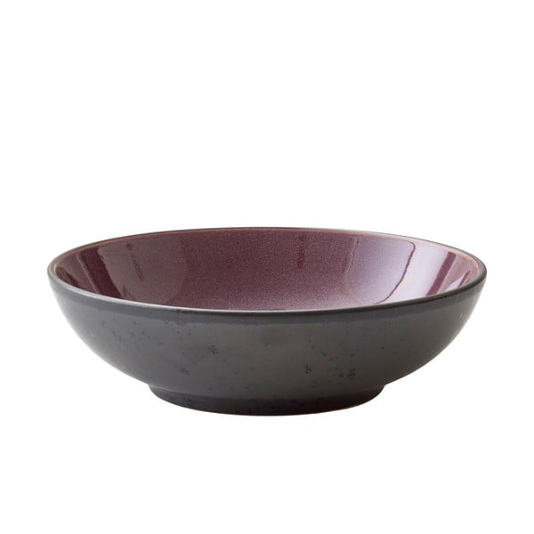 Bol mic negru/mov din gresie 1 l Gastro Black/Purple – Bitz