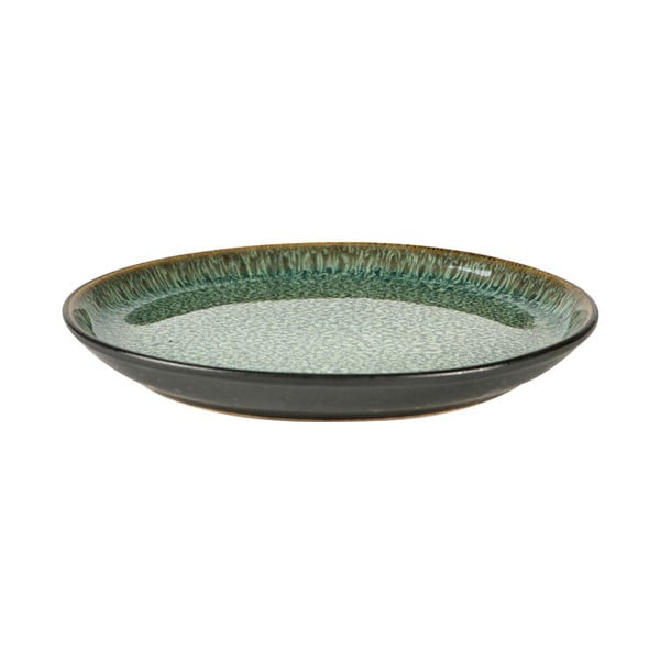 Farfurie verde/neagră pentru desert  din gresie ø 17 cm Gastro Green/Black – Bitz-image-2