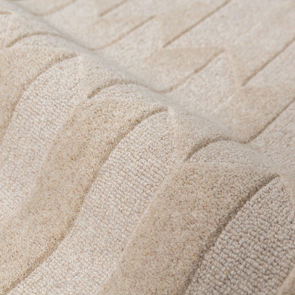 Covor tip traversă verde/în culoare naturală țesut manual din lână 60x230 cm Apex Border Wool – Flair Rugs-image-4