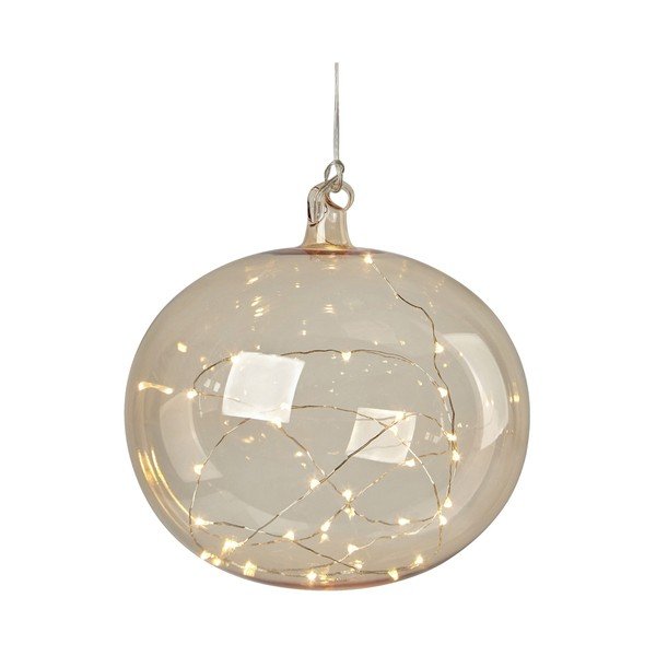 Decorațiune luminoasă de Crăciun portocalie suspendată ø 18 cm Lina – Markslöjd