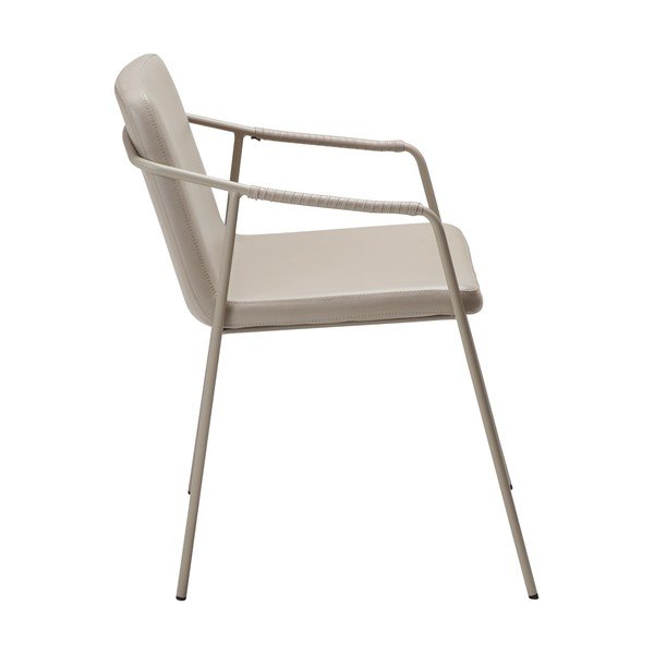 Scaun de dining bej cu cotiere Boto – DAN-FORM Denmark-image-2