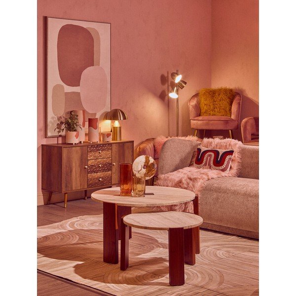 Comodă în culoare naturală închisă 114x70x39 cm Frida – Premier Housewares-image-3