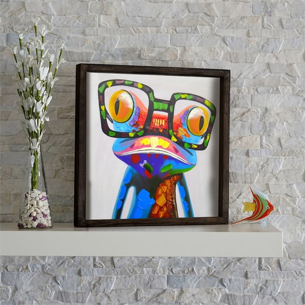Tablou decorativ Frog, 34 x 34 cm-image-1