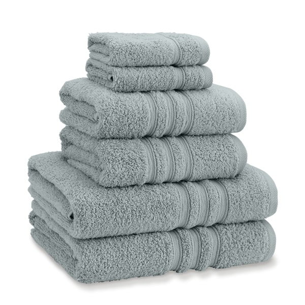 Prosoape de baie verde prăfuit 6 buc. din bumbac din frotir Zero Twist – Catherine Lansfield