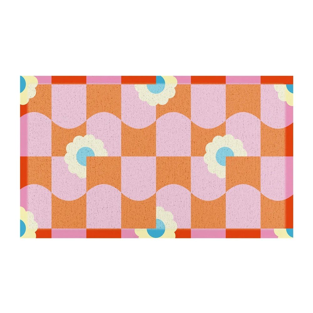 Covoras de intrare din plastic reciclat 40x70 cm Elizabeth Olwen – Artsy Doormats
