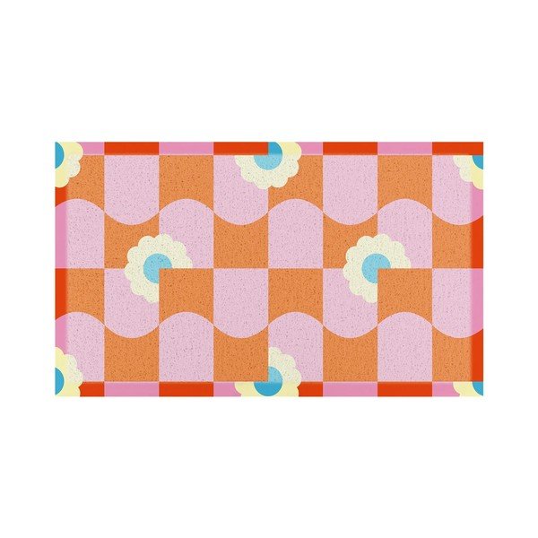 Covoraș de intrare din plastic reciclat 40x70 cm Elizabeth Olwen  – Artsy Doormats