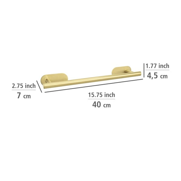 Suport pentru prosoape autoadeziv din oțel inoxidabil Orea Gold – Wenko-image-4