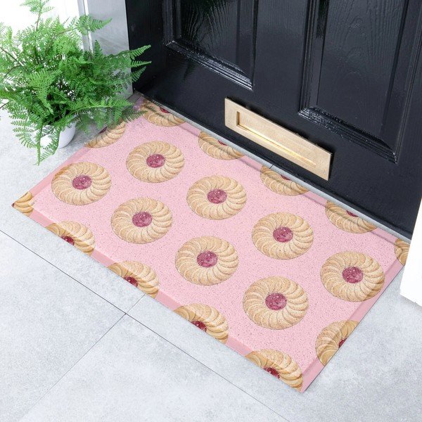 Covoraș de intrare din plastic reciclat 40x70 cm Jam Biscuit  – Artsy Doormats-image-2