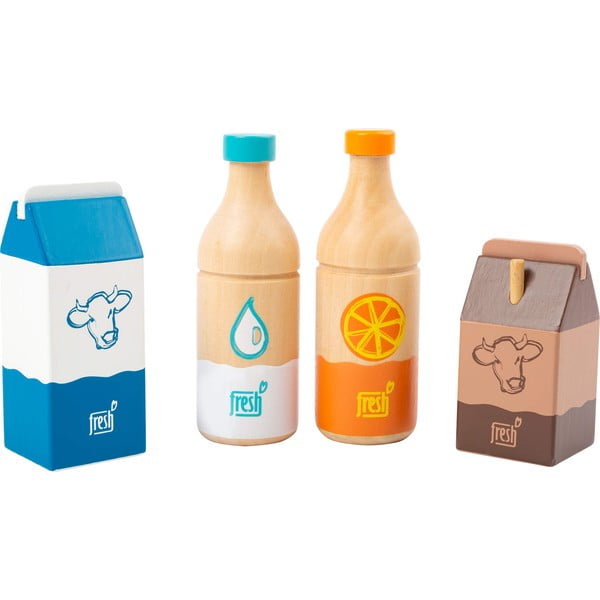 Set jucării tip sticle de băuturi din lemn pentru copii Legler Fresh