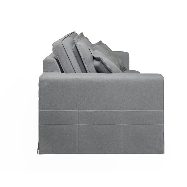 Canapea gri deschis 196 cm Nora – Ropez-image-4