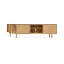 Comodă TV în culoare naturală cu aspect de lemn de stejar 189x50x44 cm Shift – Woodman