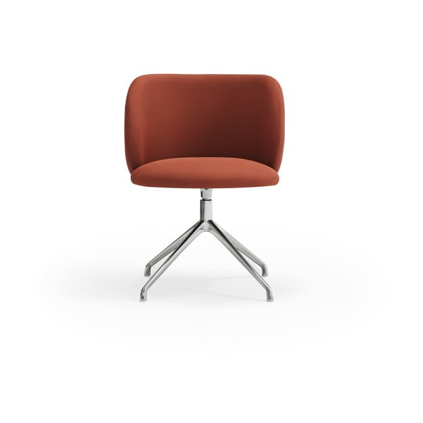 Scaun de sufragerie cărămiziu tapițat Mogi – Teulat-image-1