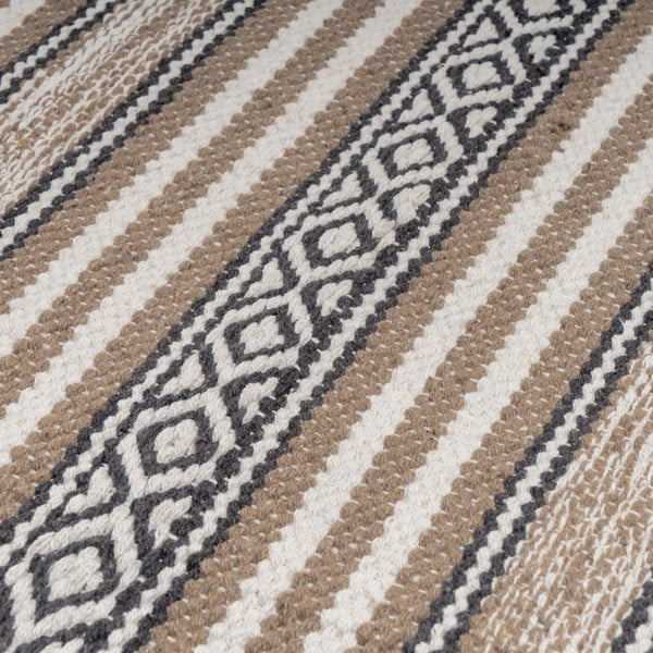 Covor bej lavabil din bumbac 60x90 cm – Casa Selección-image-1