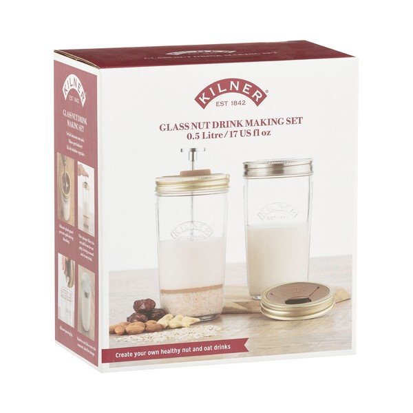 Set pentru lapte vegetal 2 buc 0,5l - Kilner-image-1