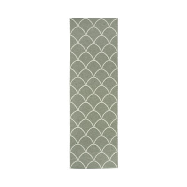 Covor tip traversă pentru interior și exterior verde 70x225 cm Kotte Army Sage – Pappelina-image-4