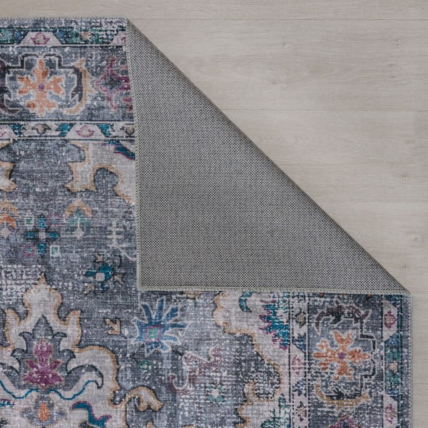 Covor albastru/gri lavabil 230x160 cm Millie - Flair Rugs-image-4
