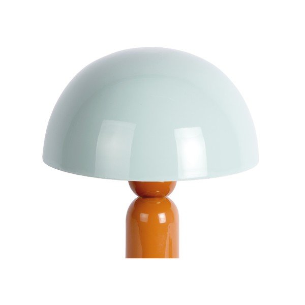 Veioză portocalie/albastru prăfuit din metal (înălțime 30 cm) Firenze round – Leitmotiv-image-1