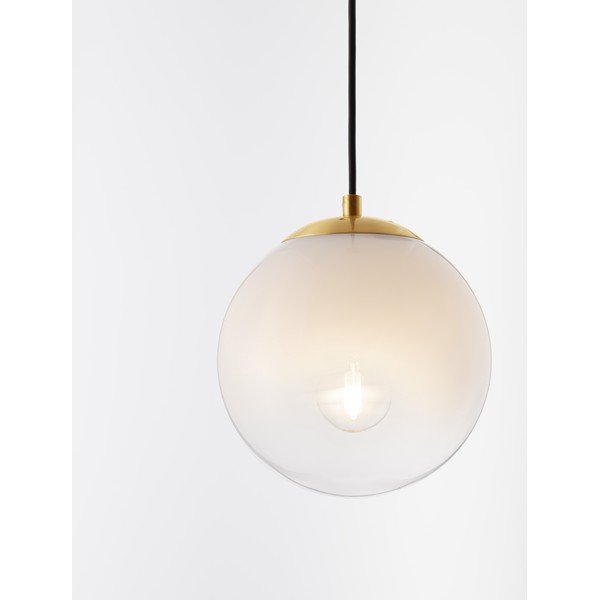 Lustră albă/aurie din sticlă ø 20 cm Vita – Nova Luce-image-2