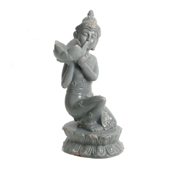 Statuetă decorativă Juliana Living Budha, 27 cm, gri