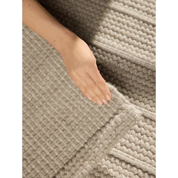 Covor bej țesut manual din lână 80x150 cm Camden Parker – Ted Baker-image-4