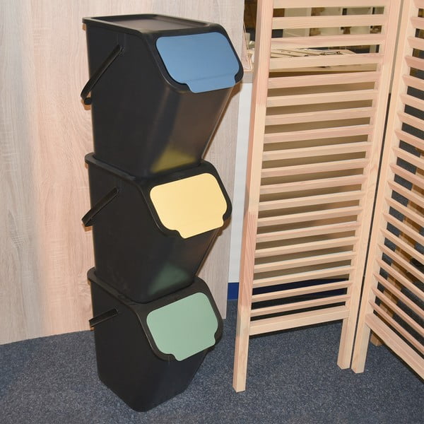 Coș de reciclare din plastic 25 l Bin – Orion-image-2