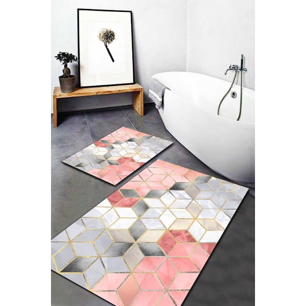 Covorașe de baie în set de 2 buc. Optic4 - Mila Home-image-1