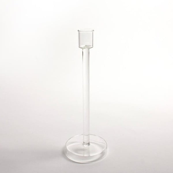 Sfeșnic de sticlă ComingB, 23 cm