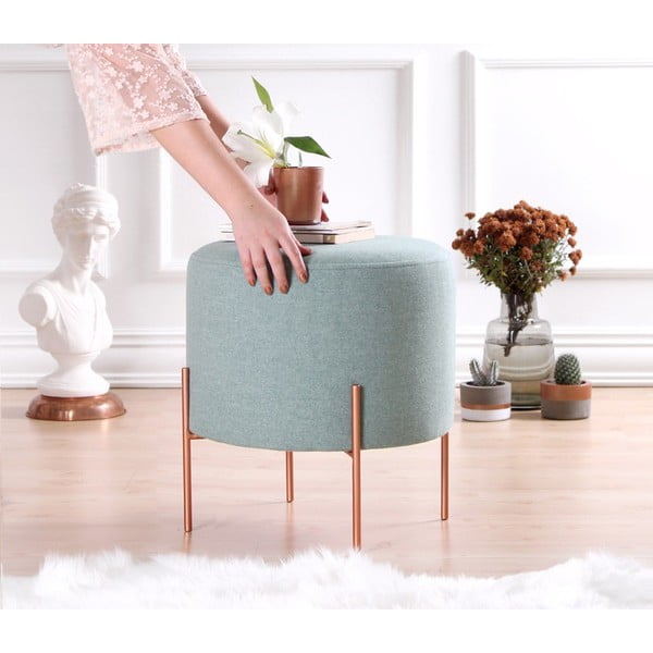 Taburet albastru deschis Copper – Artie-image-2
