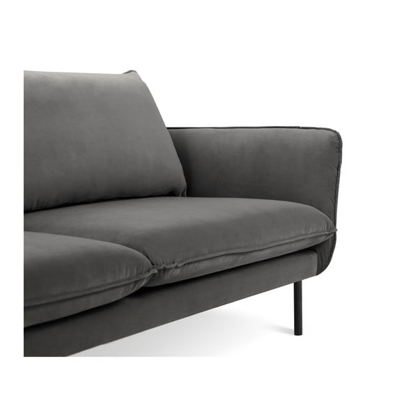 Colțar cu șezlong pe partea stângă Cosmopolitan Design Vienna, gri închis-image-4